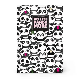 Legami - A5 Blank Notebook with Illustrated Soft Cover - Panda