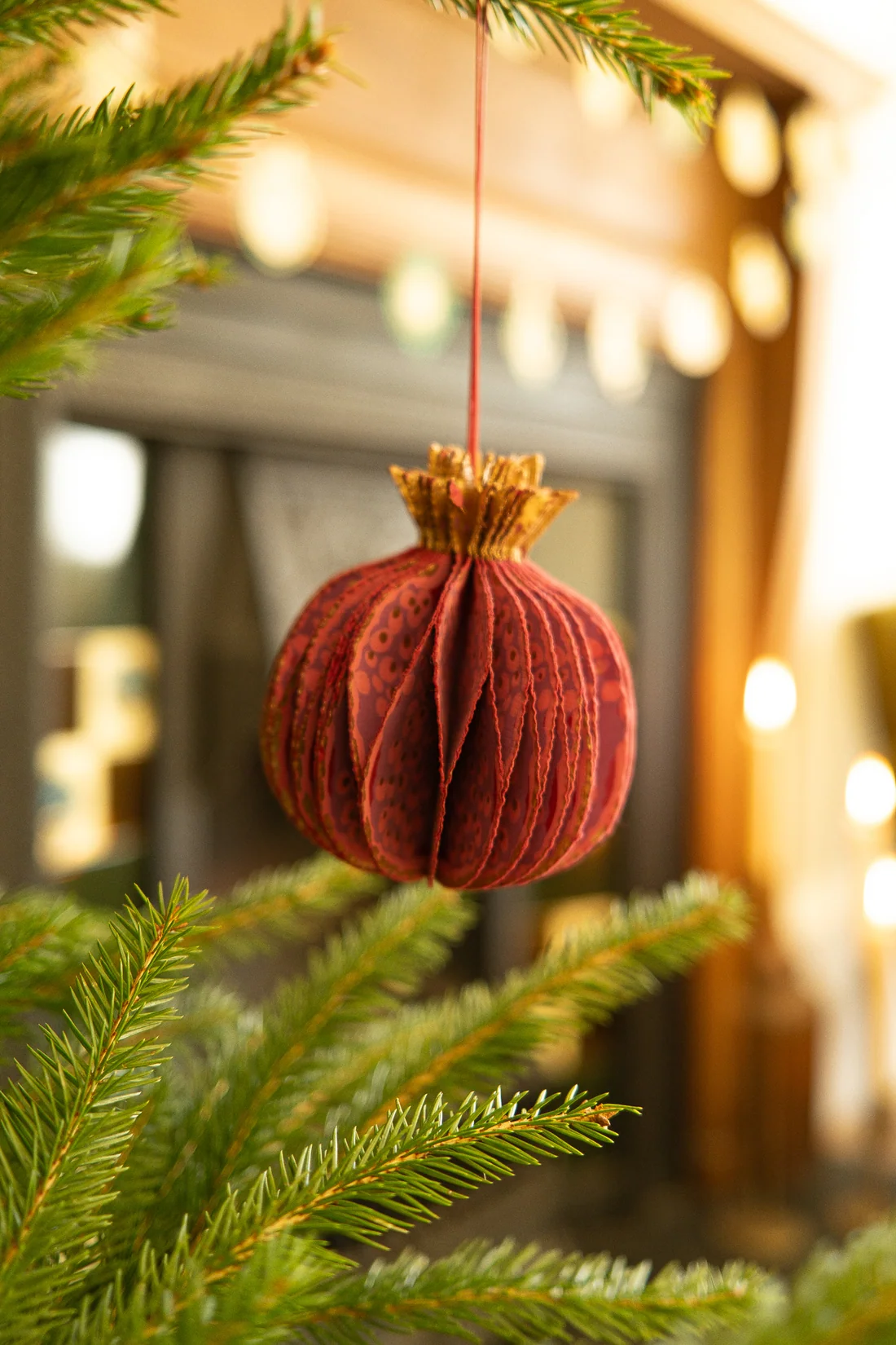 Pomegranate Honeycomb ornament by east End Press - Image 6