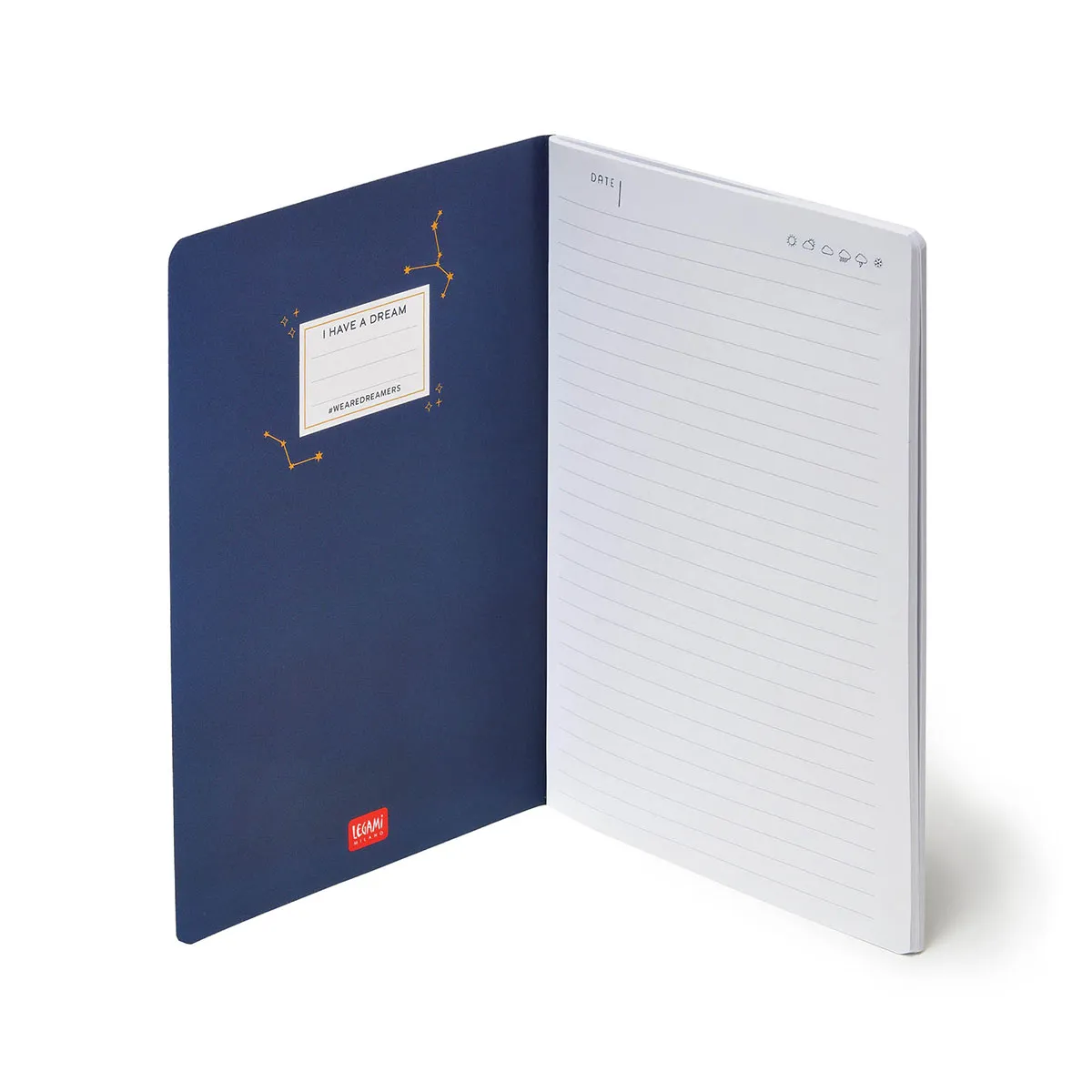 Legami - A5 Lined Notebook with Illustrated Hard Cover - Written in the Stars - Image 2