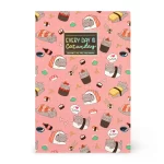 Legami - A5 Lined Notebook with Illustrated Hard Cover - Sushi Cat