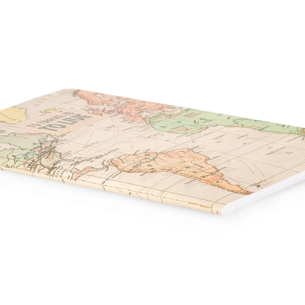 Legami - A5 Blank Notebook with Illustrated Hard Cover - Travel Map - Image 3