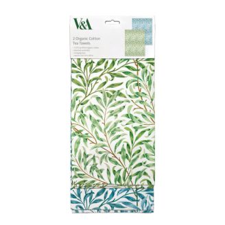 V&A Museum William Morris Willow Bough Tea Towels